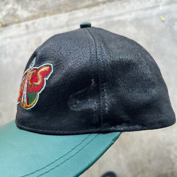 VINTAGE SEATTLE SUPERSONICS HAT SNAPBACK DREW PEARSON LEATHER - Picture 6 of 6